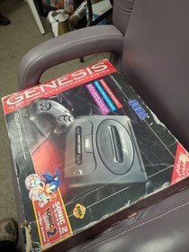 Vintage Video Game Sony PlayStation PS1 Console Bundle in Sega Genesis Box