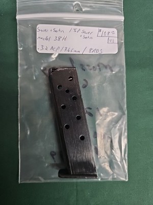 S&S JP SAUER & SOHN MODEL 38H 7.65MM .32 ACP 8 RD MAGAZINE   32 clip *READ* !