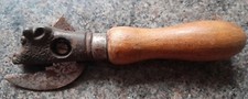 Antique Metal And Wood Bulls
