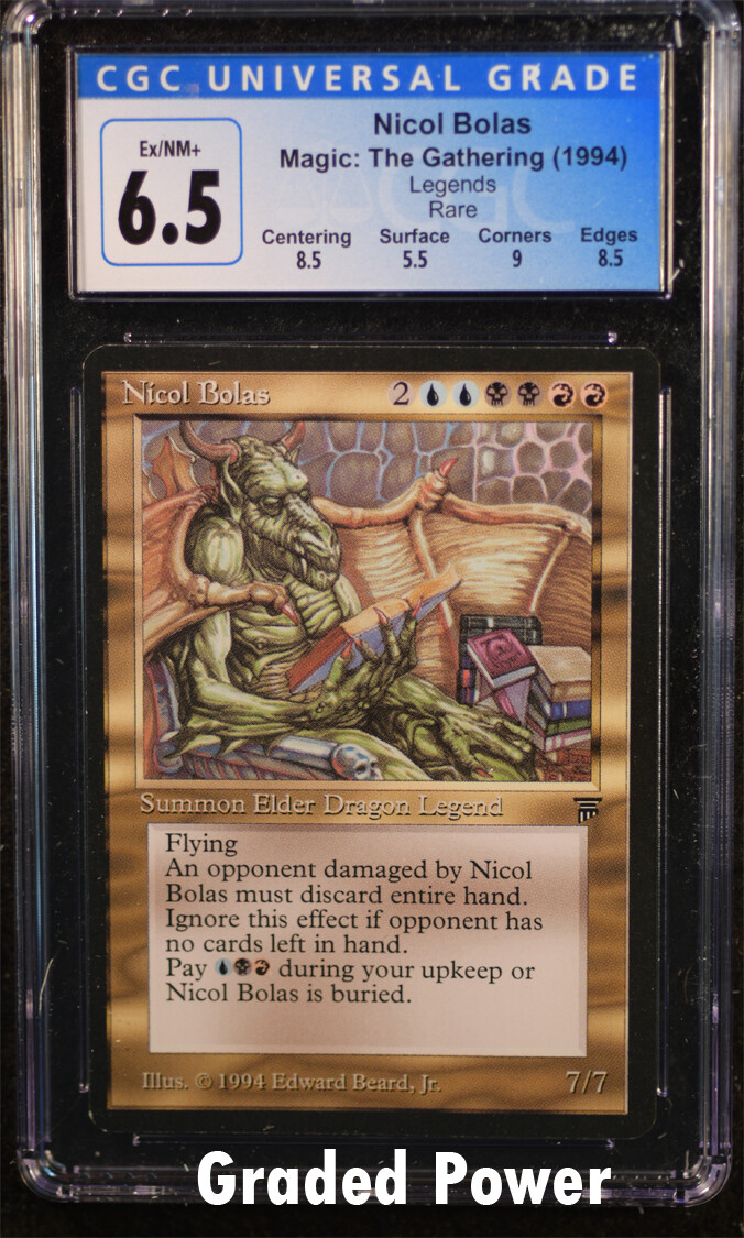 Legends Nicol Bolas CGC 6.5 (6033) Magic MTG | eBay