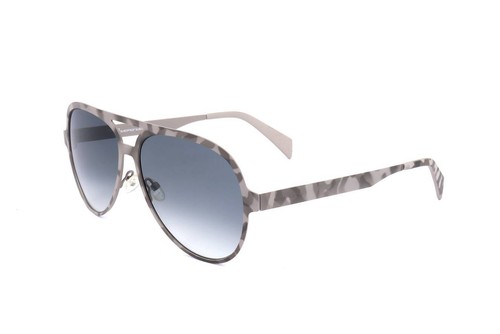 Lunettes De Soleil Italia Independent I-I DAVID - Monture Noire, Verres Fuchsia - Taille 50/22/145 - Unisexe