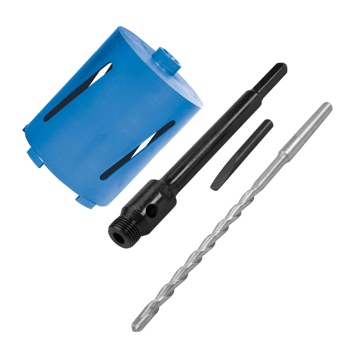 New 127mm x 150mm Diamond Core Hole Saw with Hex Arbor Pilot Hole Drill Brick