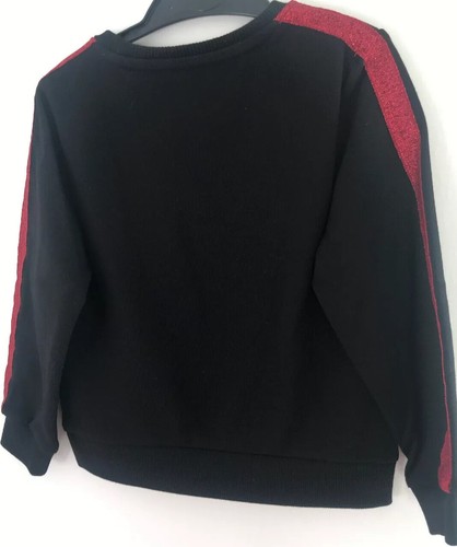 Disney Minnie Mouse Black Sweatshirt With Reversible Sequins Aged 4 Years - Picture 4 of 5