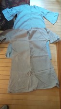 2 Vintage Antique COSTUMES Shepherd, Christmas Pageant, Handmade, Blue, Gray