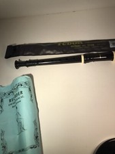 Tudor TD185 Soprano Recorder Instrument with Case Trophy Music Company 2 Piece