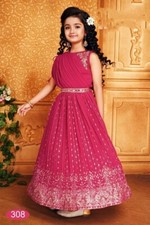 KIDS GIRLS LEHENGA CHOLI SET EID DESIGNER WEAR INDIAN PAKISTANI READYMADE