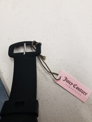 JUICY COUTURE BLACK SILICONE STRAP WATCH Juicy Couture Black Silicone Watch main image 4