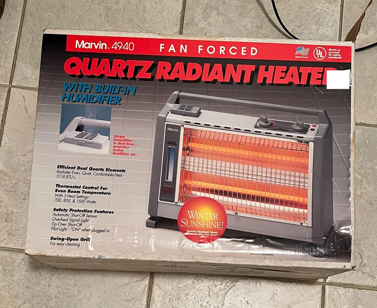 Marvin 4940 Quartz Heater 1500 Watt Fan Forced Heater Humidifier Made In  USA | eBay
