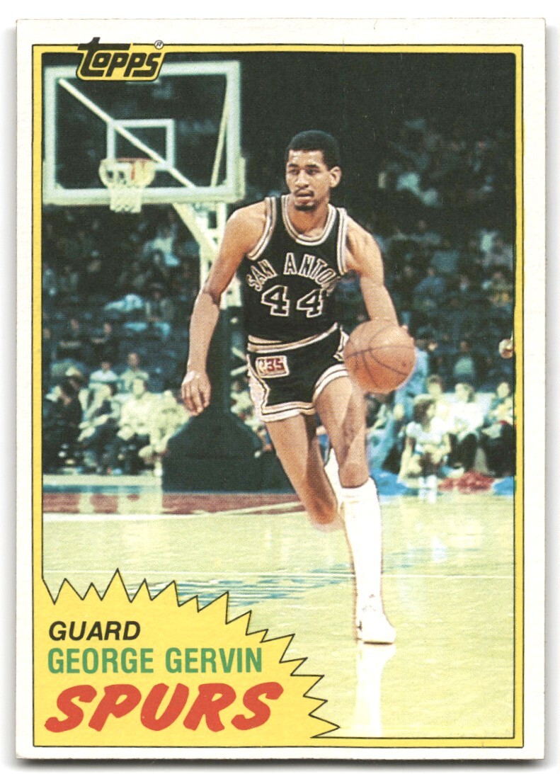 1981-82 TOPPS #37 GEORGE GERVIN