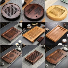 Multiple Style Gongfu Tea Tray Serving Tablet Luxury Natural Bamboo Tea Tray