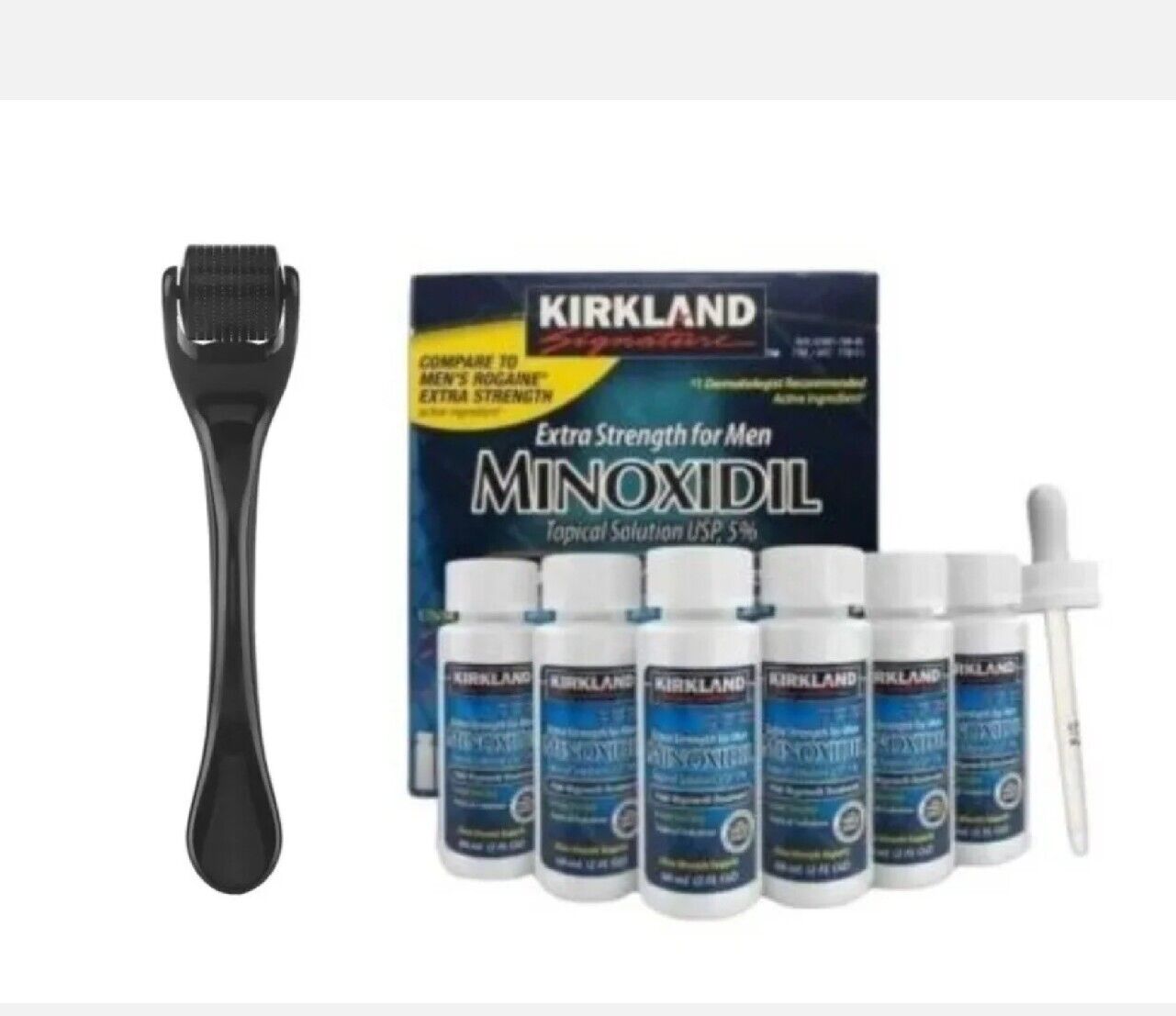 1 to 144 Months Supply Kirkland Minoxidil 5% Extra Strength Men Hair Regrowth 