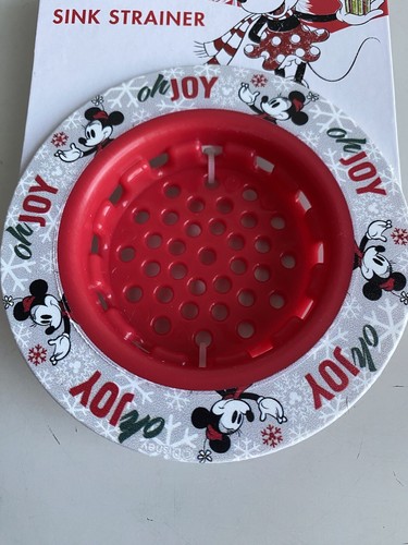Disney Minnie Mouse Christmas KITCHEN SINK STRAINER Standard Size Drain Oh Joy! - Picture 2 of 10