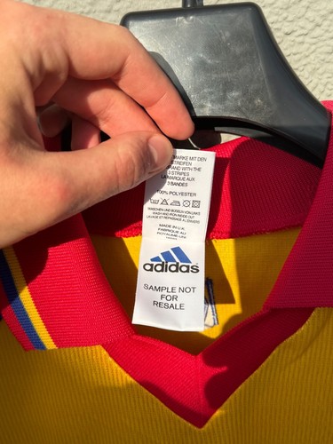 KARLSRUHE 1998 1999 HOME FOOTBALL SHIRT SOCCER JERSEY ADIDAS sz M Yellow VINTAGE - Picture 5 of 9