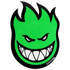 Spitfire Wheels Skateboard Sticker Bighead Fireball Large Green 8" x 11"