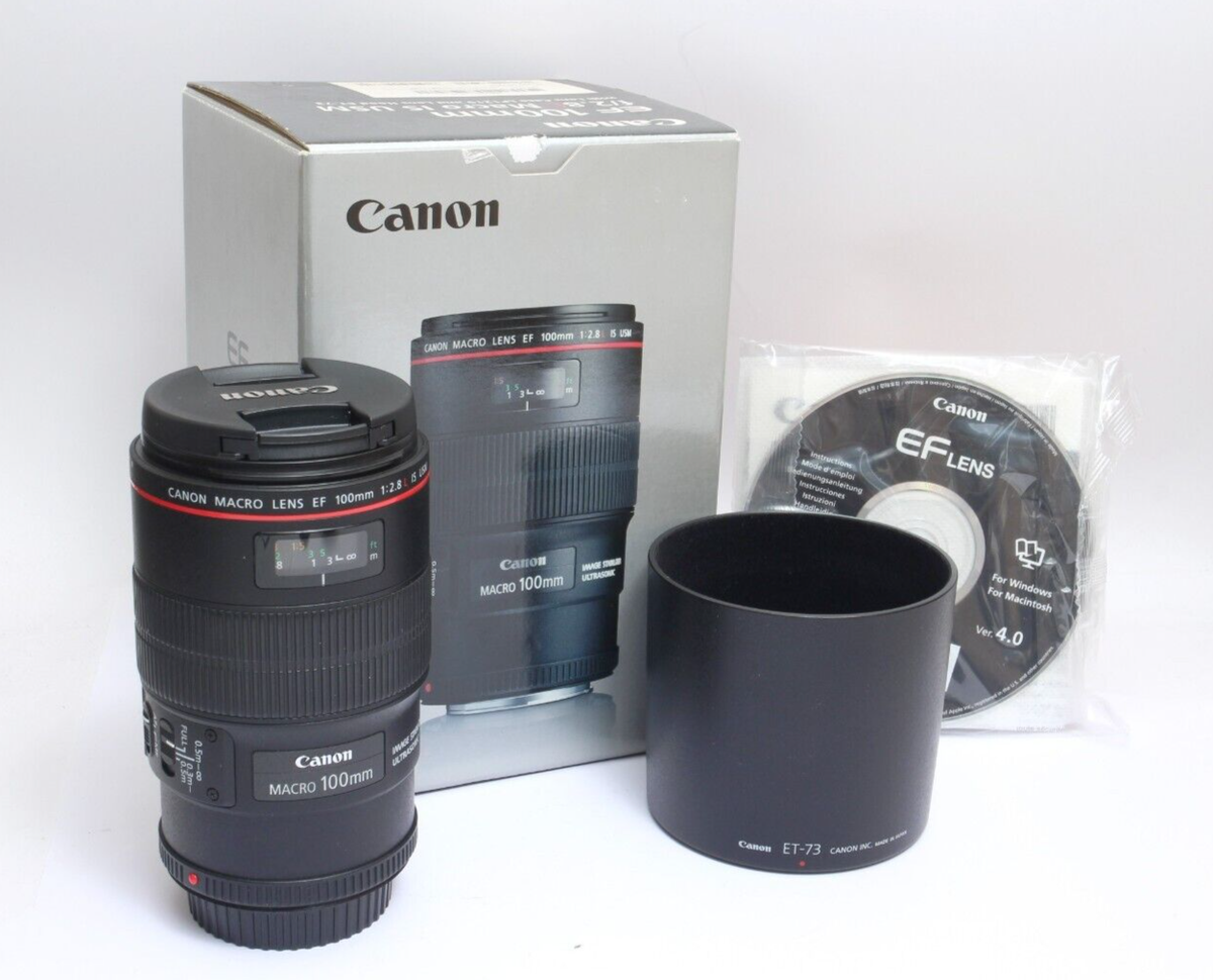 ▲【美品】Canon EF 100mm F:2.8 L IS USM Canon EF 100mm f/2.8L Macro IS USM L-Series Lens (3554B002