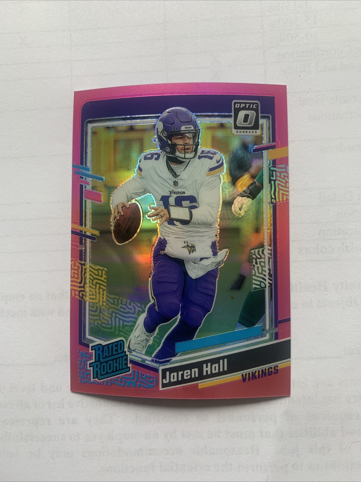 2023 Panini Donruss Optic Jaren Hall Rated Rookie Optic Pink #270
