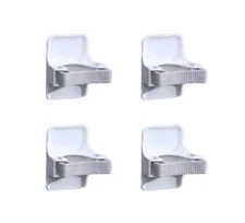 4-8 Pack Self-Adhesive Broom Holder Set Wall-Mounted Mop and Broom Gripper Racks