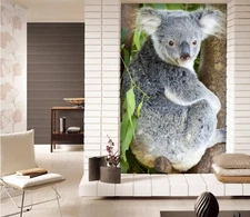3D Chubby Koala O331 Animal Wallpaper Wall Murals Removable Wallpaper Fay