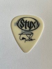 Styx Tommy Shaw 2004 Tour Used White Guitar Pick