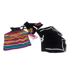 Limited Too Girls Kids 3 Piece Bathing Swimsuit Bikini Set Size XS 5/6 NWT