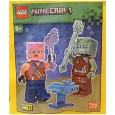 LEGO Minecraft Adventurer Drowned Axolotl Paper Bag 662303 (SEALED)