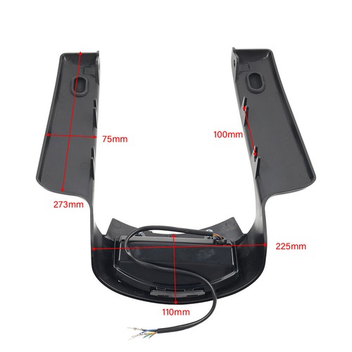 Rear Mudguard Fascia Extension Filler W/ Light For Harley Touring models 09-13 - Picture 16 of 16