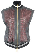 Emanuel Ungaro Perforated Leather Gilet It 40 Uk 8