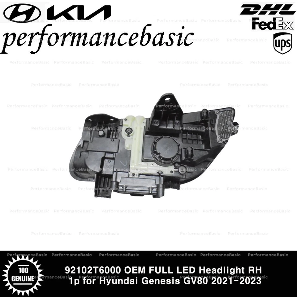 92102T6000 OEM FULL LED Headlight RH 1p for Hyundai Genesis GV80 2021-2023 - Изображение 2 из 3