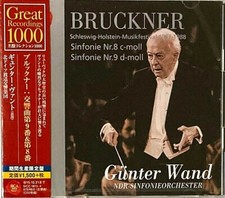 Günter Wand NDR-SO Live SEALED NEW 2 CD Bruckner Symphony No.8,9 Japan OBI
