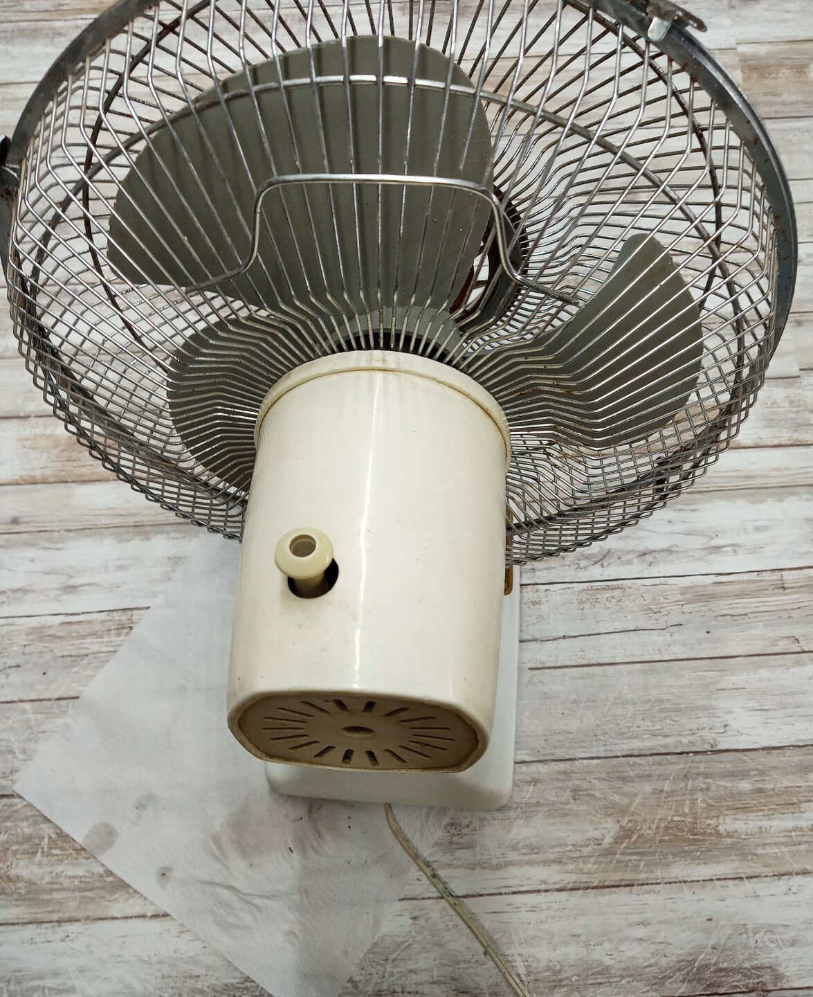 Vintage 12” WINDMERE 3 Speed Oscillating Fan Retro Desk Tabletop Floor parts rpr eBay