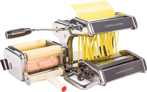 Andrew James Pasta Maker Machine Roller With 4 Cutters & Bonus Ravioli Cutter