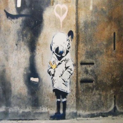 BANKSY Diver Girl With Bird Ceramics Art Statue Sculpture Figure