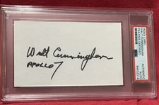 Walt Cunningham Apollo 7 NASA Astronaut PSA/DNA Authenticated Autographed Signed
