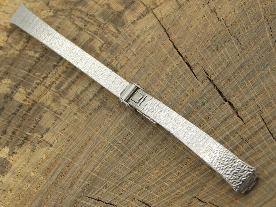 JB Champion Vintage NOS Unused Watch Band 8mm Ladies Stainless Sliding Clasp - Image 2 of 4