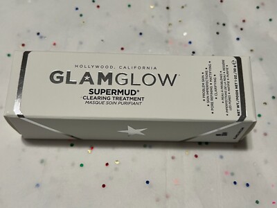 Glamglow Supermud Instant Clearing Treatment Charcoal Mud Mask 30g 1oz ~NIB