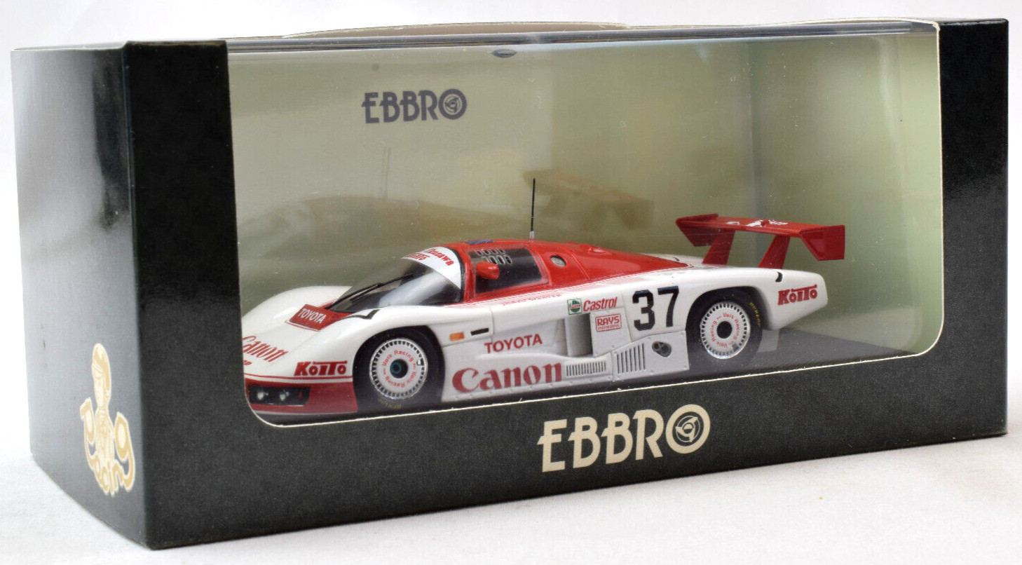 Автомобиль, отлитый под давлением Ebbro Canon Toyota 85C - 1985 WEC Fuji Япония в масштабе 1:43 45018
