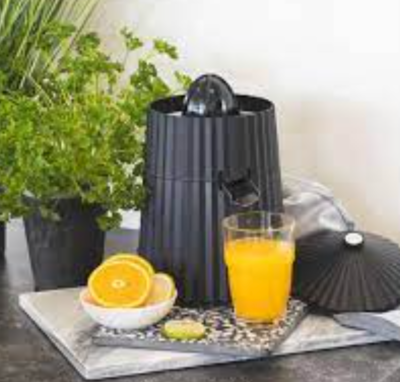 Alessi Plisse Black Electric Citrus Squeezer US Plug NEW in Box