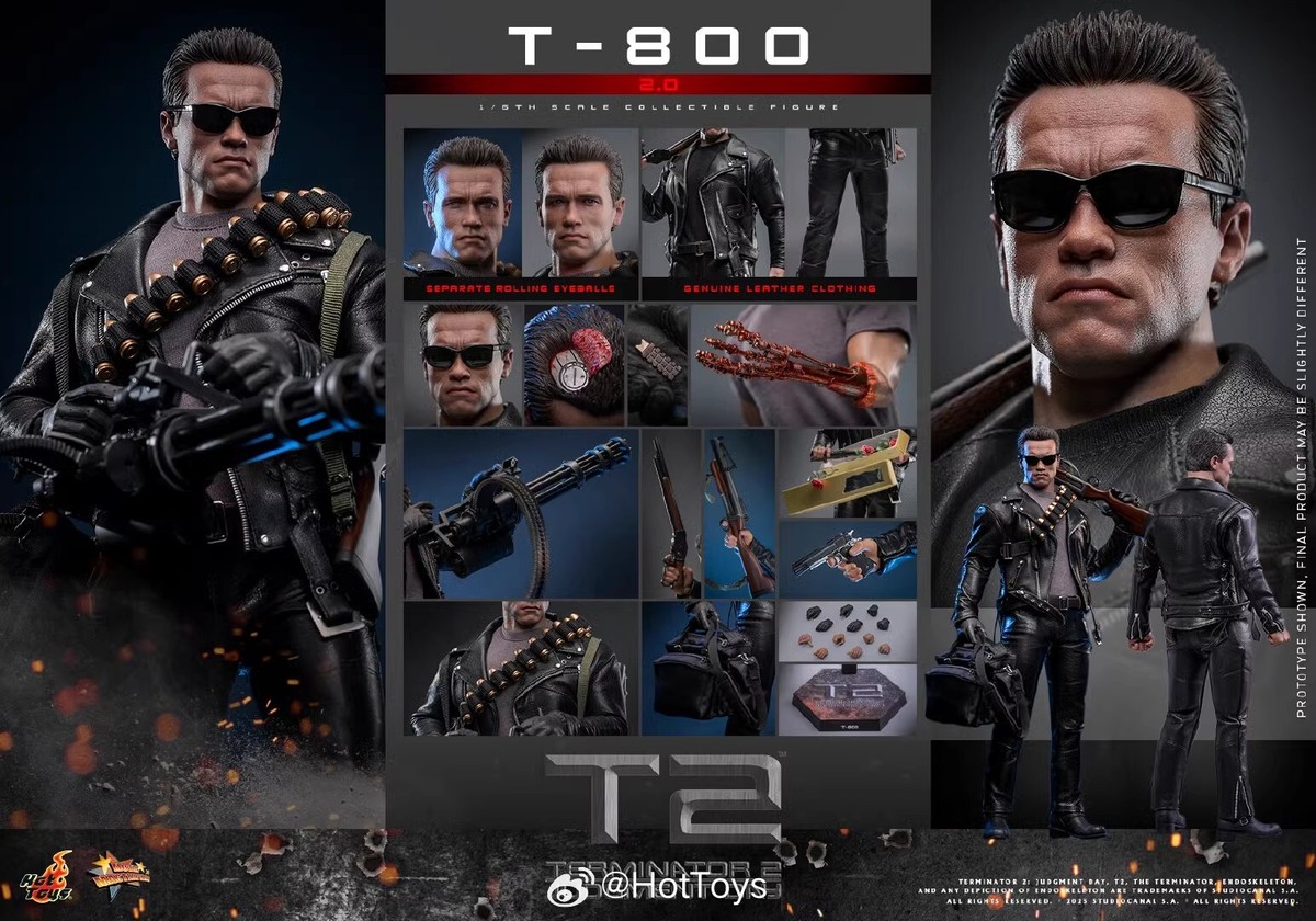 T2 JUDMENT DAY　プラモデル Hottoys - Terminator 2: Judgment Day T-800 2.0 1/6 Scale