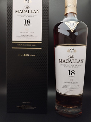 Macallan Sherry Oak 18 Years Old, 2022 Release 43% vol. 0,7 l Vom Profi/Händler