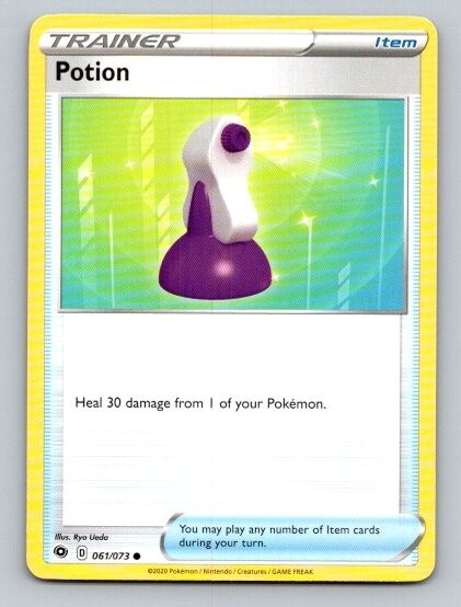 2020 Pokemon Card Champions Path Potion 61/73