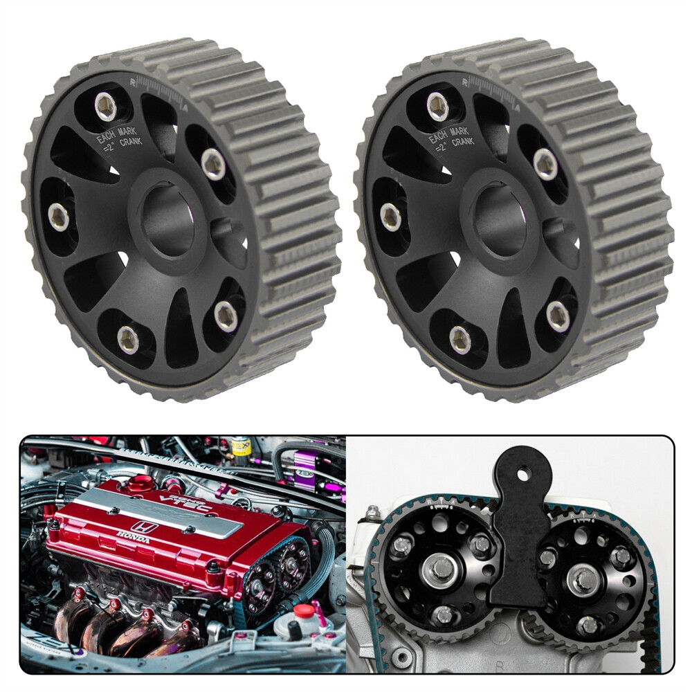 Racing Cam Gear Pulleys for Honda Civic B16A 9298 B16B 9700 Acura