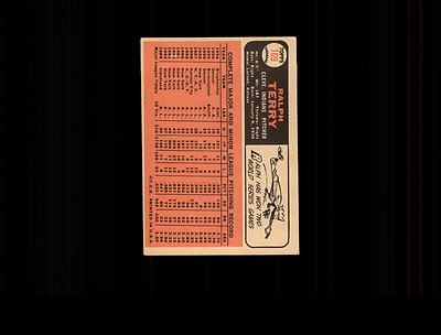1966 Topps 109 Ralph Terry VG-EX #D517529 | eBay