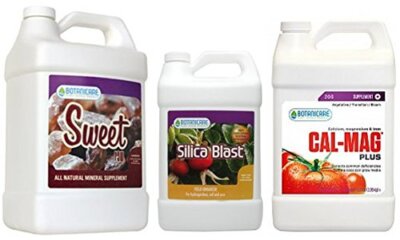 Hydro Galaxy Silica Blast 1 qt, Cal-Mag Plus 1 qt, Sweet Raw 1 qt