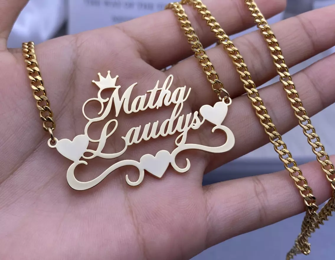 Personalized photo clearance pendant necklace gold
