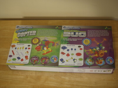 Techno Gears (2 Pack Set) -Bionic Bug and Quirky Copter STEM Product