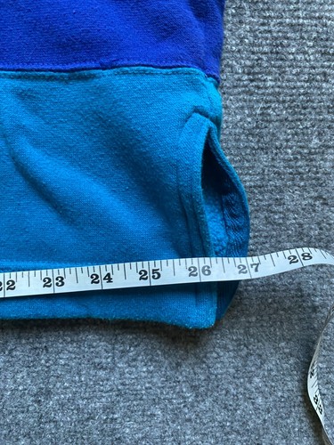 Vintage Light Blue Sweatshirt Zip 90s 80s Sweater Size 2XL Boxy Pacer 2 - Picture 3 of 8