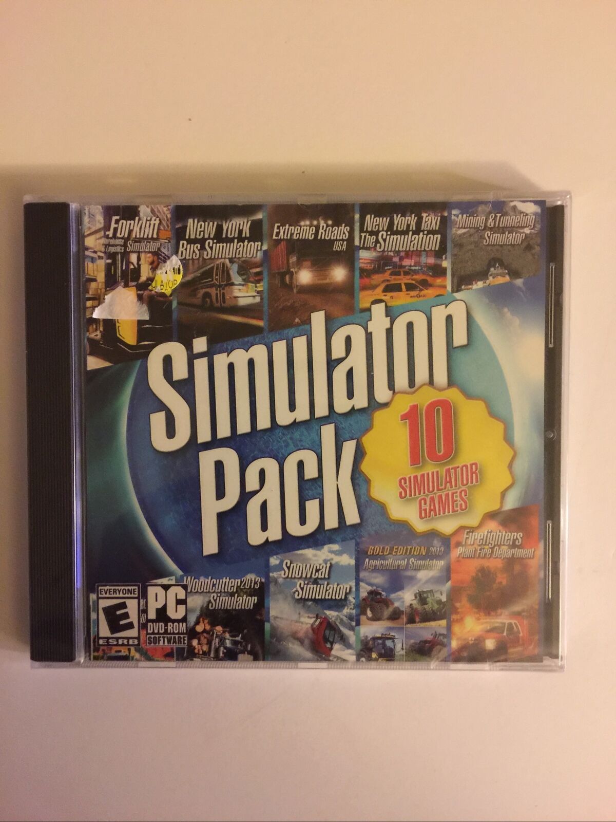 SIMULATOR PACK 10 GAMES PC DVD ROM VIDEO GAME Bus Taxi Farm Mining Snowcat  more