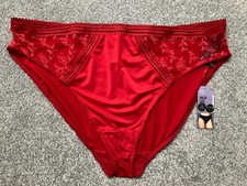 BNWT M S Ladies Redcurrant High Leg Briefs Size 28