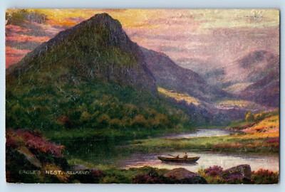 Killarney Ireland Postcard Eagle's Nest c1910 Embossed Oilette Tuck Art