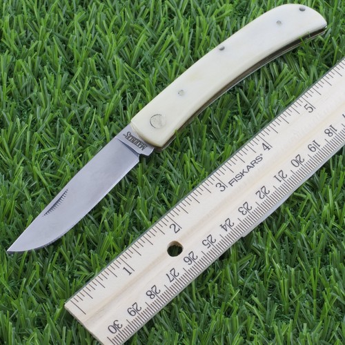 Marbles White Smooth Bone Work Knife Single Folding Blade MR579 - Picture 3 of 6